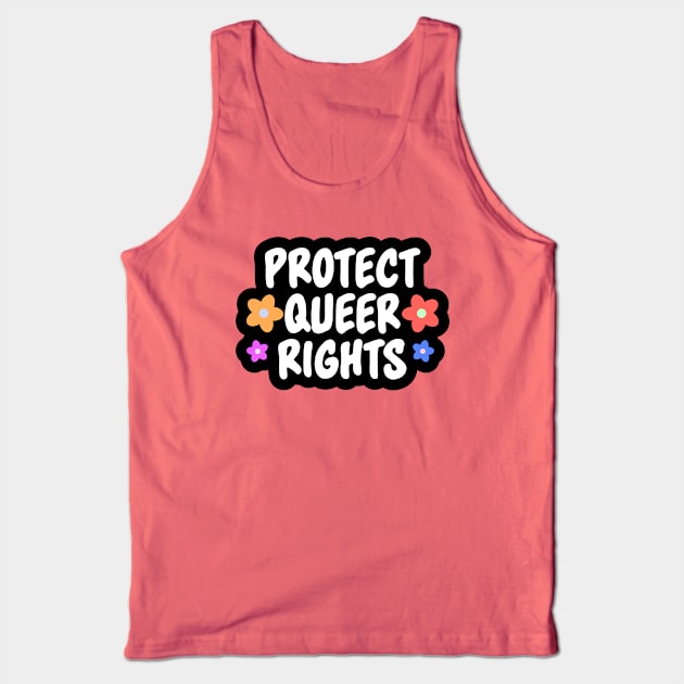 Protect Queer Rights - LGBTQ Tank Top by Football from the Left